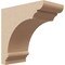 Ekena Millwork 3"W x 6"D x 6"H Classic Hughes Rough Cedar Woodgrain TimberThane Corbel, Primed Tan CORUR03X06X06HUGRCPR - alternate 1